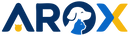 Arox logo with stylized dog and cat shapes on a white background