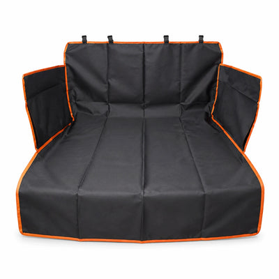 2-in-1 Dog Car Protector for Rear Seat & Trunk