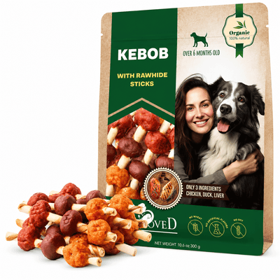 Organic Duck & Chicken Kabob Chews for Dogs