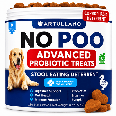 Stool Eating Deterrent Chews for Dogs – with Probiotics