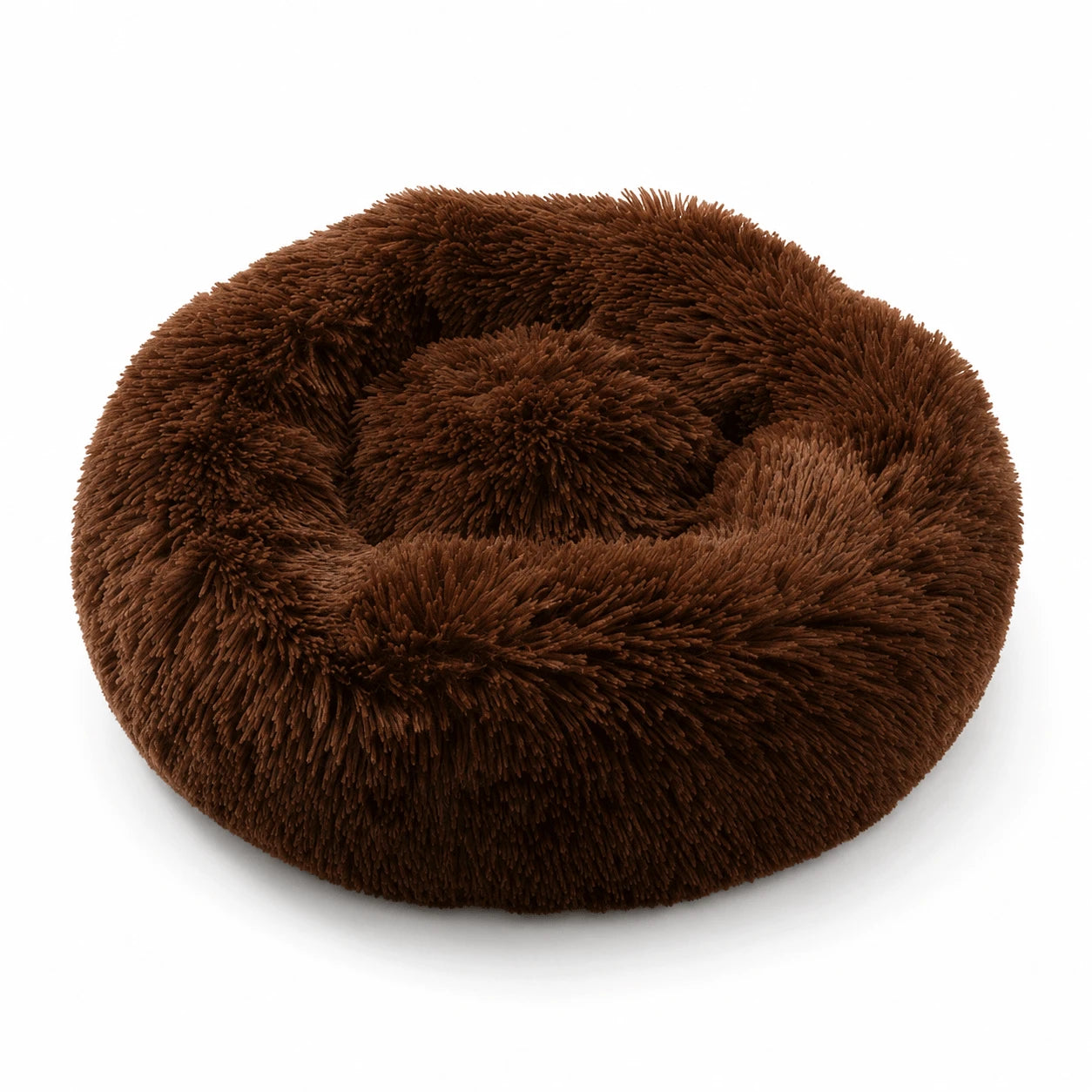 CloudDonut™ – Plush Bolster Bed for Dogs & Cats