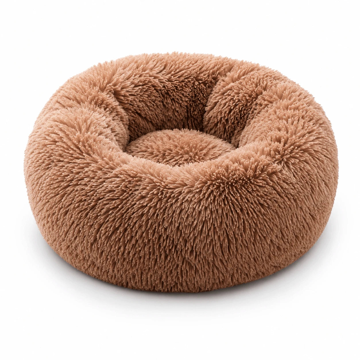 CloudDonut™ – Plush Bolster Bed for Dogs & Cats