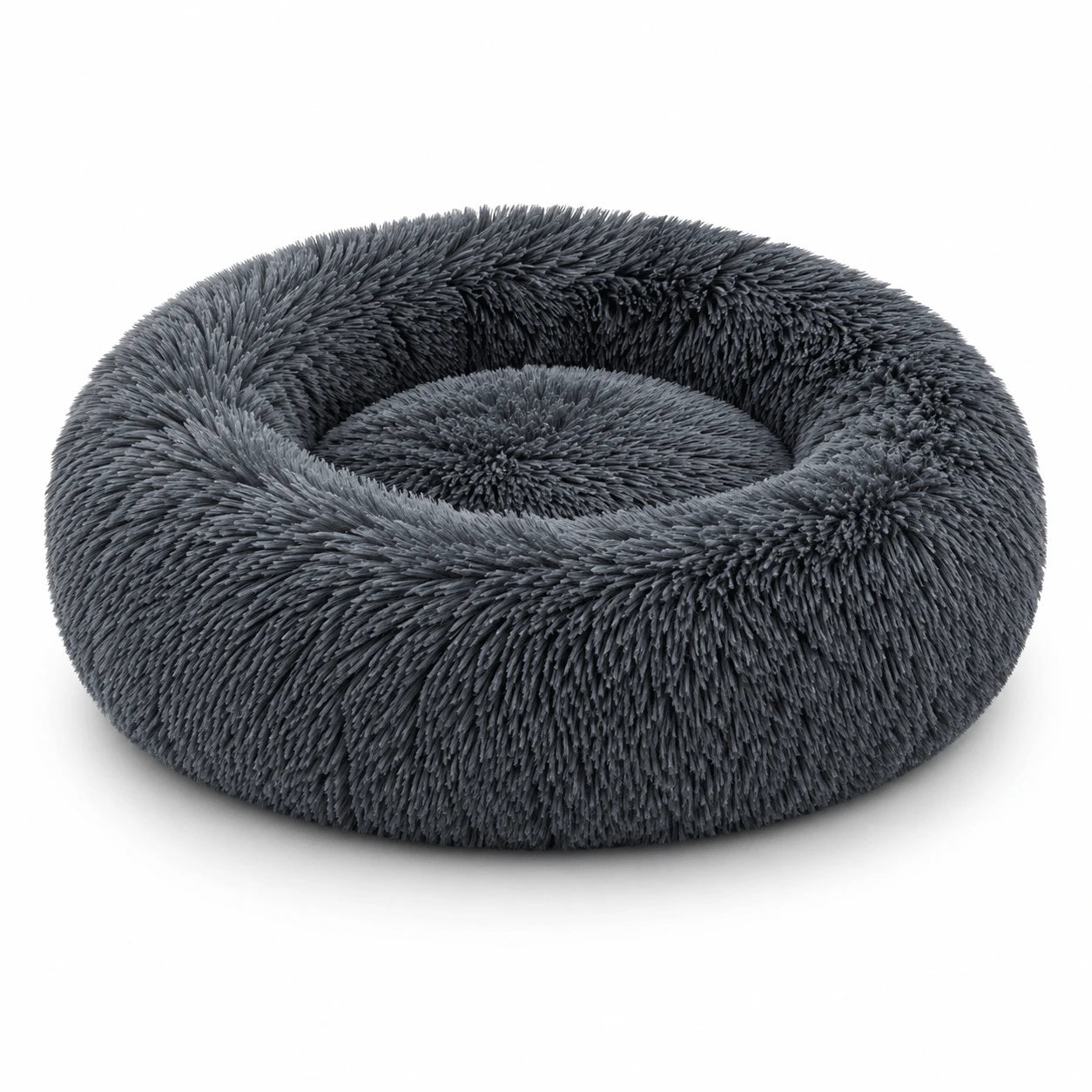 CloudDonut™ – Plush Bolster Bed for Dogs & Cats