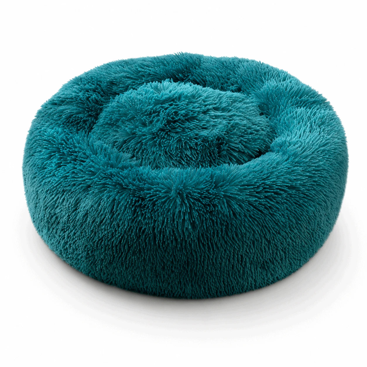 CloudDonut™ – Plush Bolster Bed for Dogs & Cats