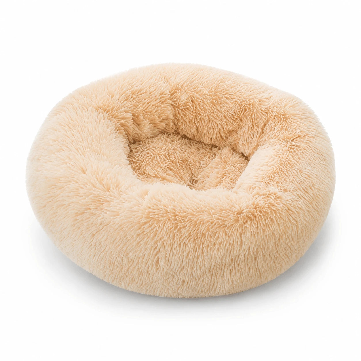 CloudDonut™ – Plush Bolster Bed for Dogs & Cats