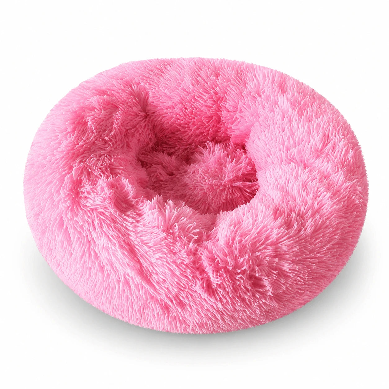 CloudDonut™ – Plush Bolster Bed for Dogs & Cats